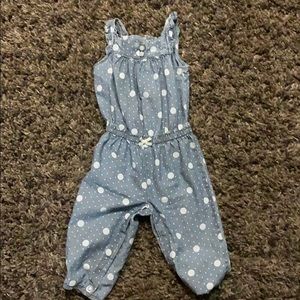 Carters 9 m denim romper